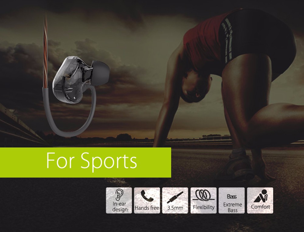 MOGCO M10 HiFi Wired Sport Earphones Headphones MOGCO M10 HiFi Wired Sport Earphones Headphones