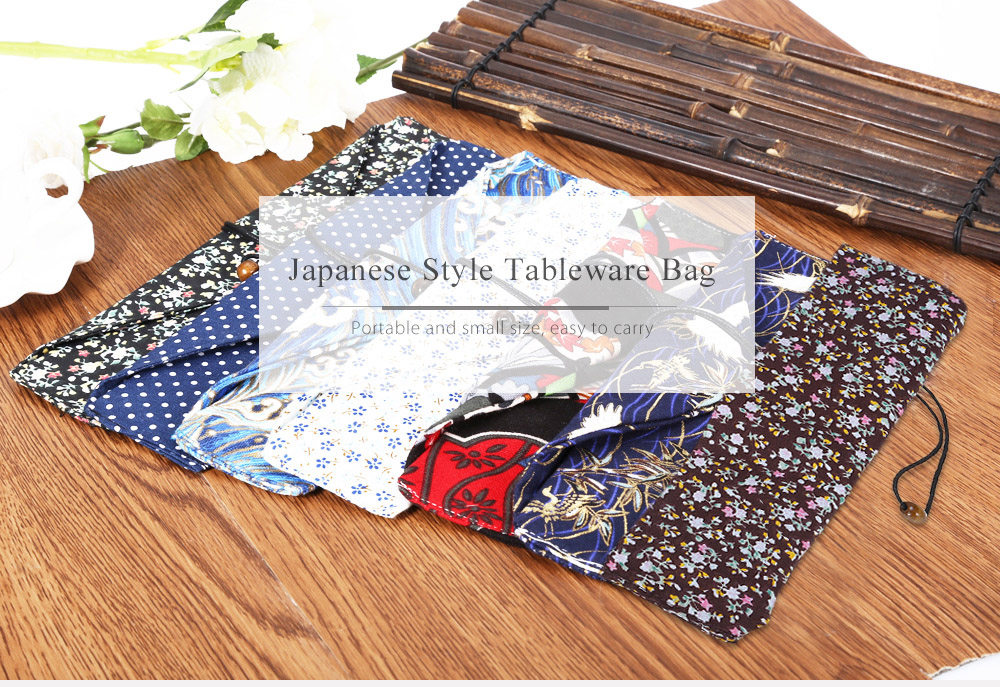 Japanese Style Spoon Chopsticks Tableware Protection Bag Japanese Style Spoon Chopsticks Tableware Protection Bag
