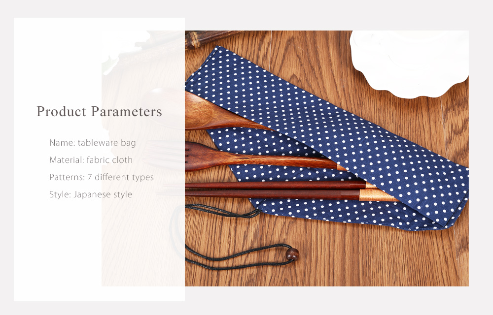 Japanese Style Spoon Chopsticks Tableware Protection Bag Japanese Style Spoon Chopsticks Tableware Protection Bag