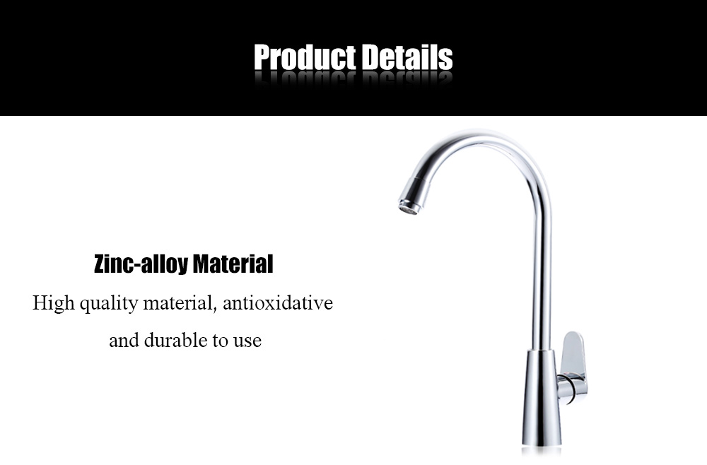 360 Degree One Hole Single Handle Water Kitchen Faucet
