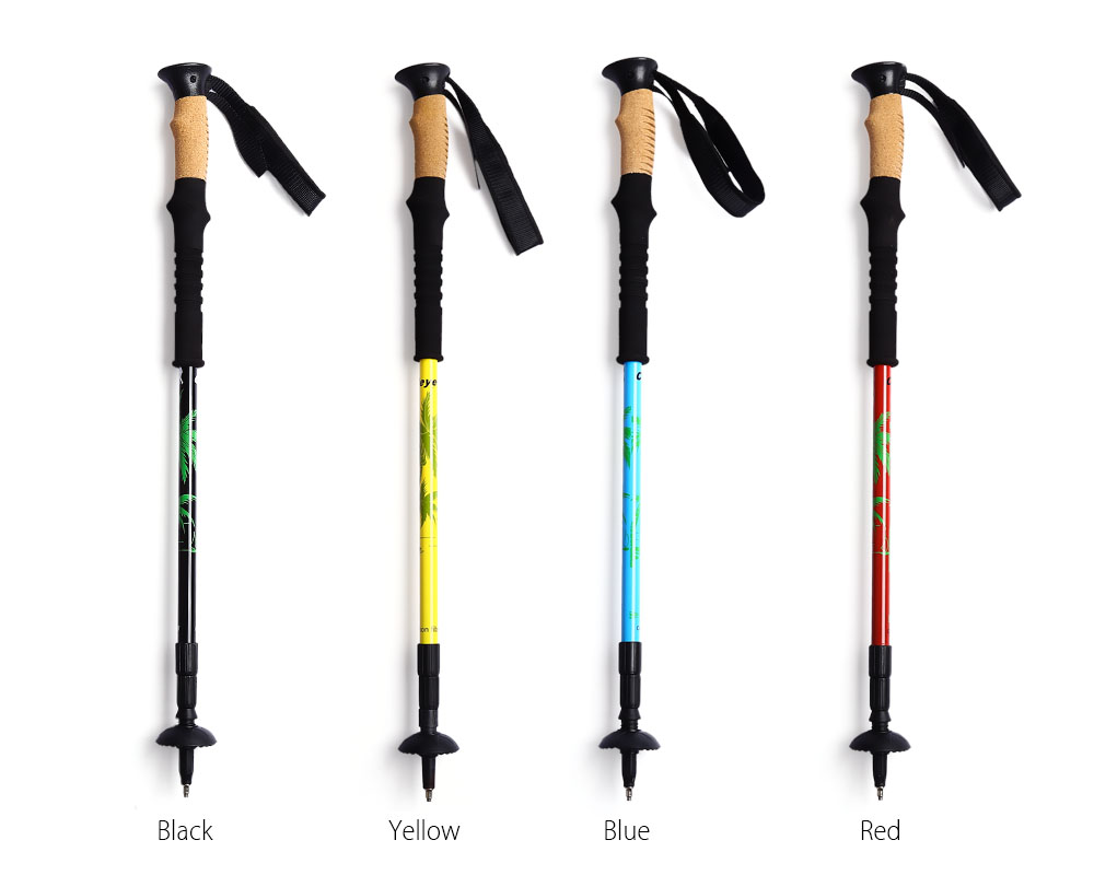 CLEYE 3 Joints Carbon Fiber Trekking Pole Adjustable Telescopic Hiking Walking Stick CLEYE 3 Joints Carbon Fiber Trekking Pole Adjustable Telescopic Hiking Walking Stick