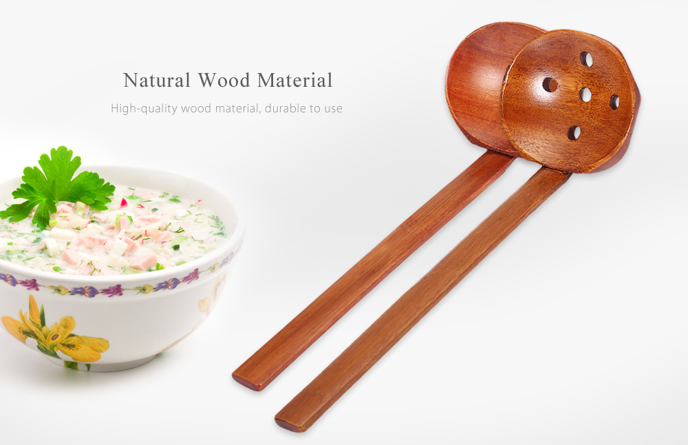 Wood Ladle Round Shape Soup Rice Spoon Wood Ladle Round Shape Soup Rice Spoon