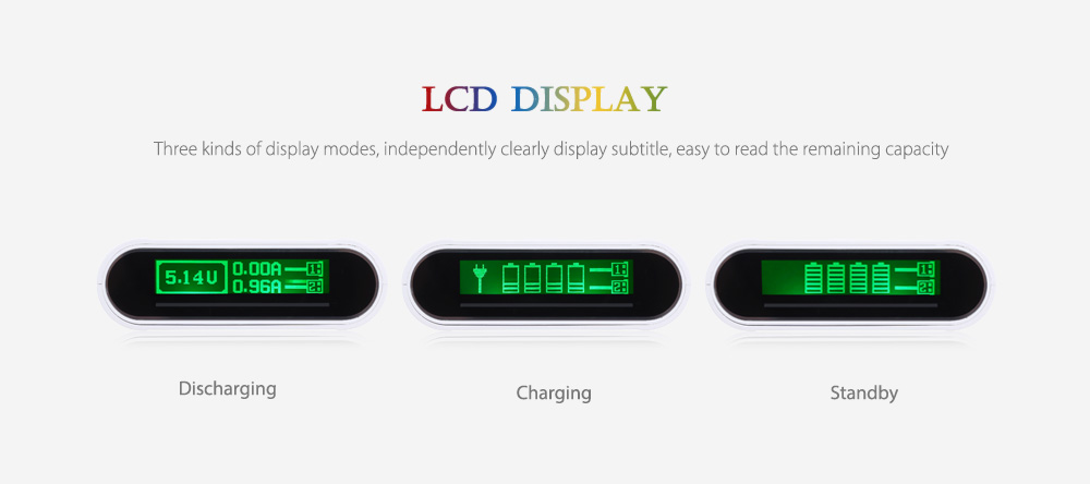 TOMO T4 DIY Smart Power Bank 4 x 18650 Li-ion Battery Micro USB 8 Pin Dual Input / Output Charger
