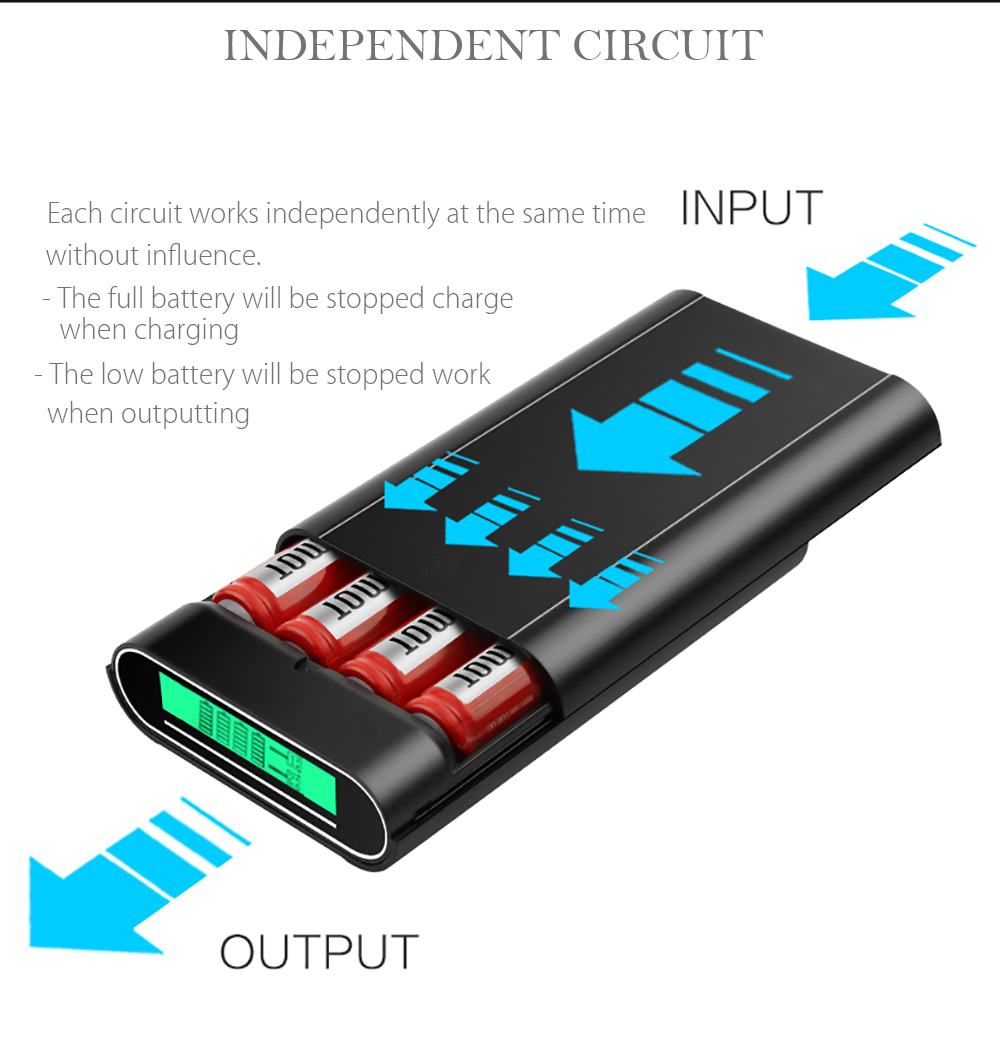 TOMO M4 DIY Smart Power Bank 4 x 18650 Li-ion Battery Charger