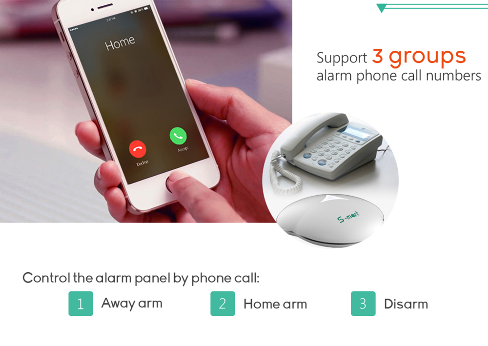 GS - S3 WiFi Wireless PSTN Home Alarm System