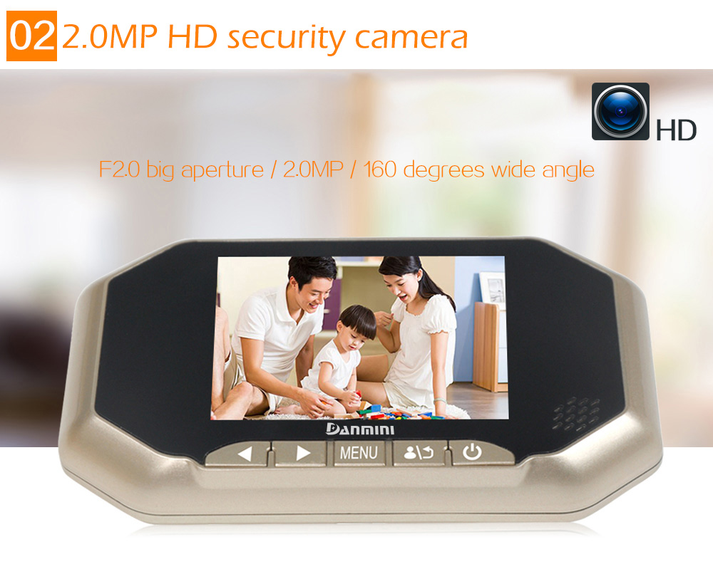 Danmini YB - 35AHD - M 3.5 inch TFT Digital Peephole Viewer