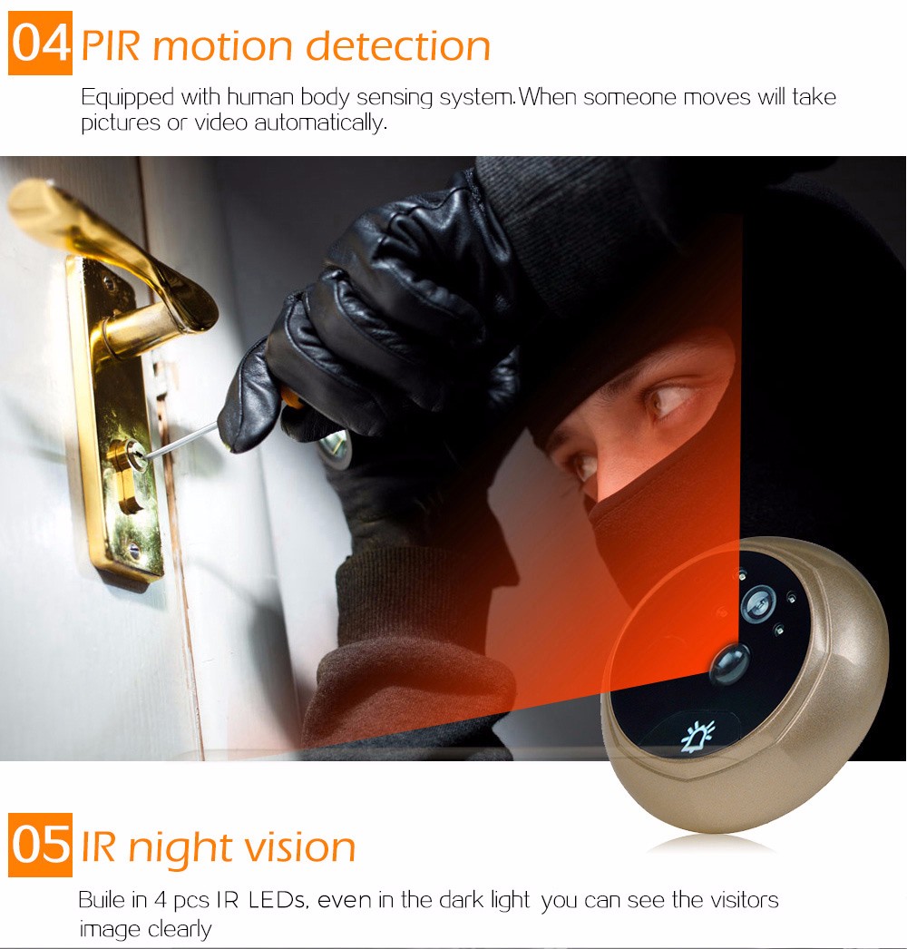 Danmini YB - 35AHD - M 3.5 inch TFT Digital Peephole Viewer