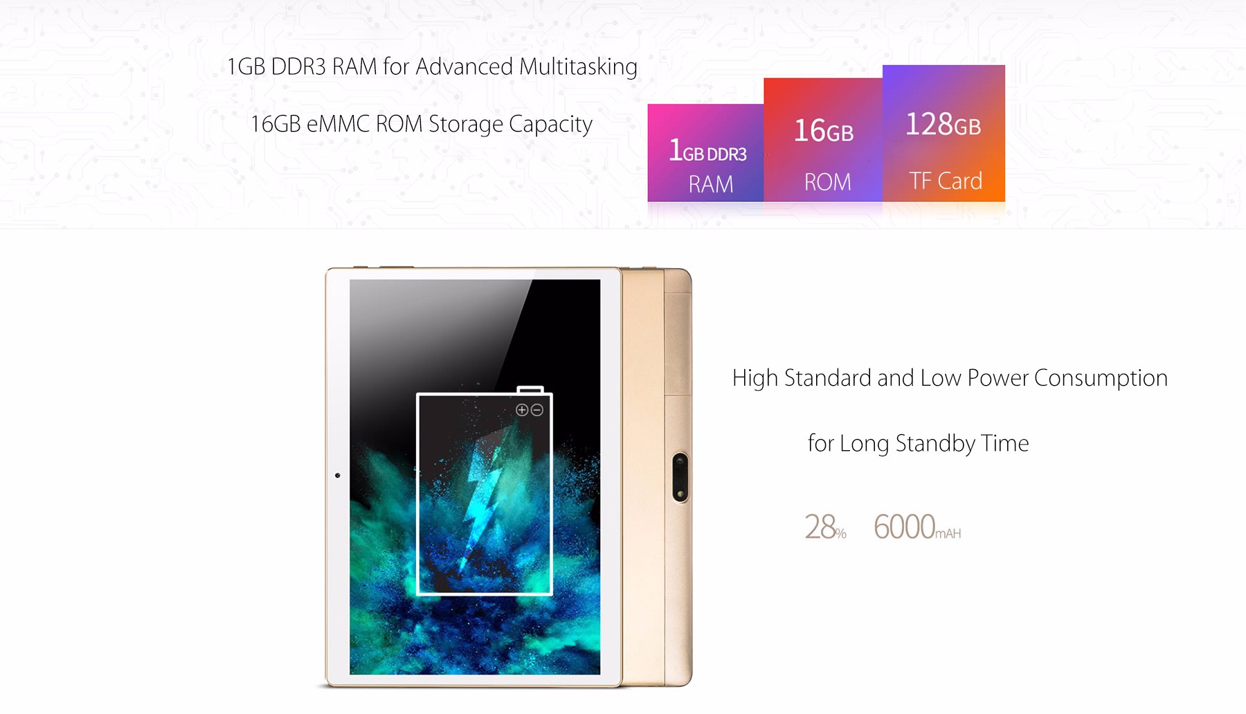 Onda V10 4G Phablet 10.1 inch IPS Screen Android 5.1 MTK6735 1.3GHz Quad Core 1GB RAM 16GB eMMC Dual Cameras GPS FM Bluetooth 4.0