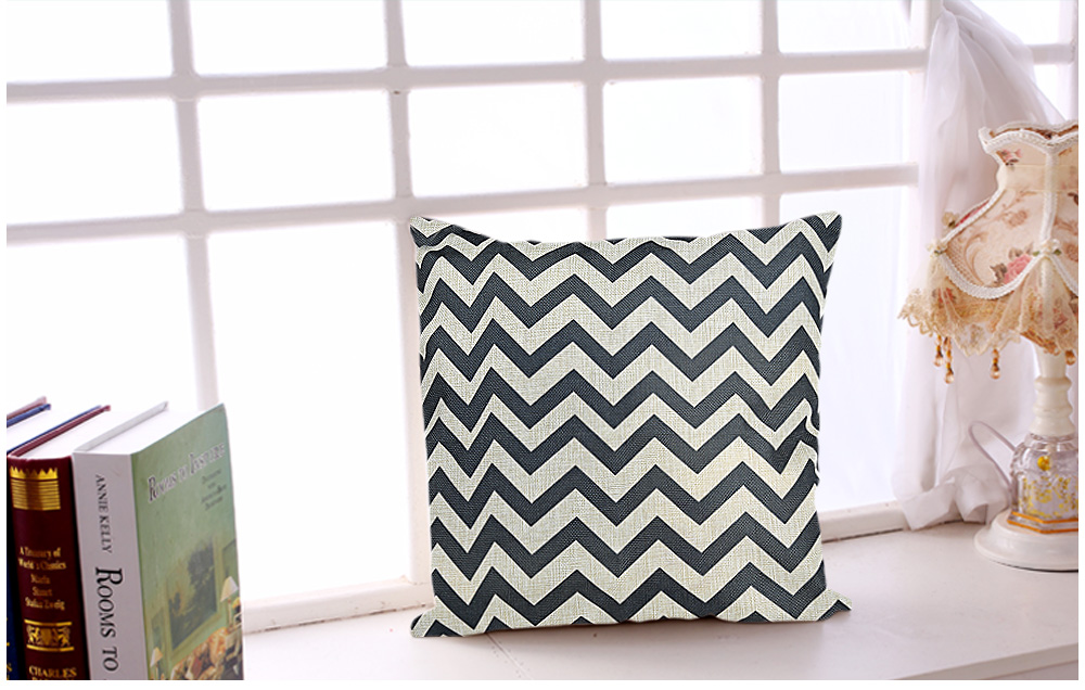 Geometric Pattern Cotton Linen Pillow Cushion Cover Home Decor