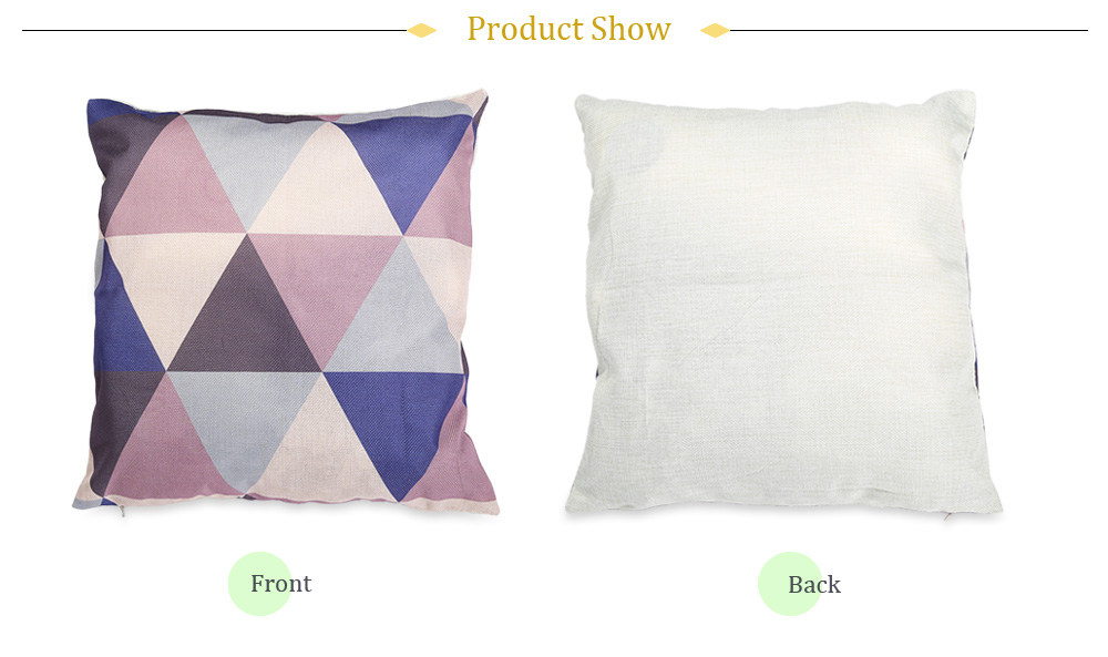 Geometric Triangle Cotton Linen Pillow Cushion Cover Geometric Triangle Cotton Linen Pillow Cushion Cover