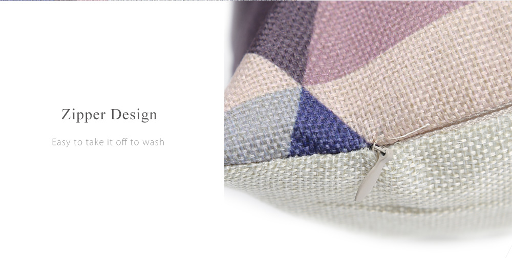 Geometric Triangle Cotton Linen Pillow Cushion Cover Geometric Triangle Cotton Linen Pillow Cushion Cover
