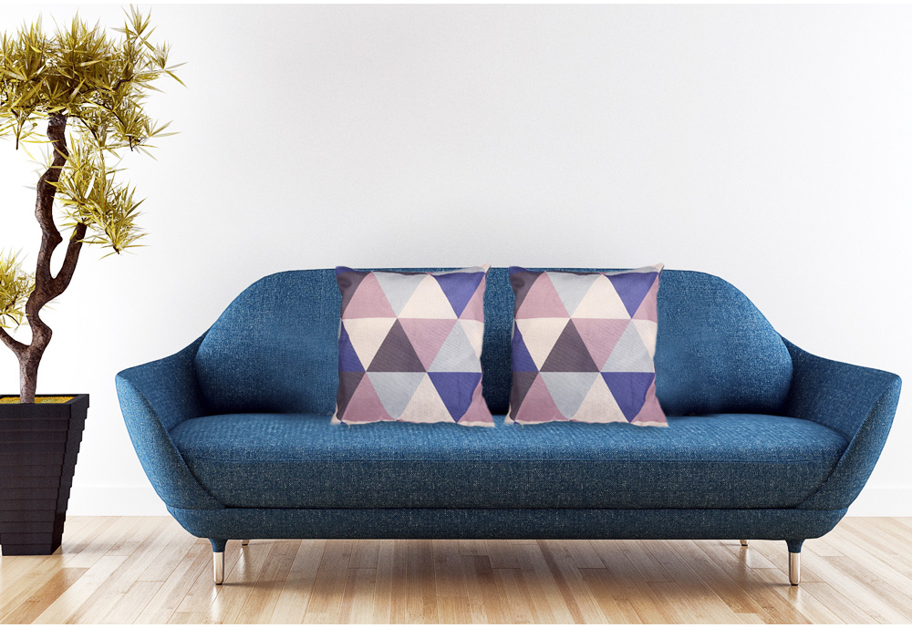 Geometric Triangle Cotton Linen Pillow Cushion Cover Geometric Triangle Cotton Linen Pillow Cushion Cover