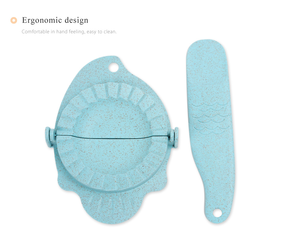 DIY Wheat Straw Dumpling Mold + Spoon Filling Pie Kitchen Accessory DIY Wheat Straw Dumpling Mold + Spoon Filling Pie Kitchen Accessory