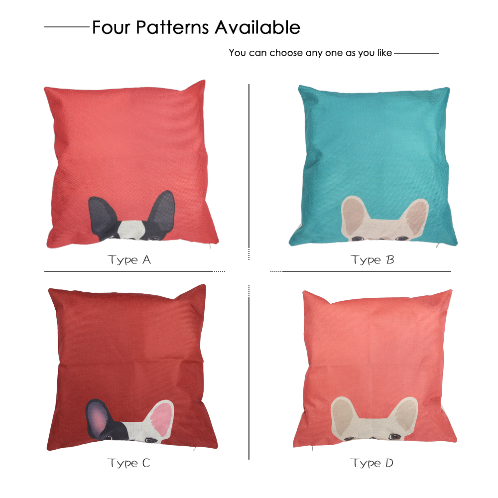 Hide Cat Dog Cotton Linen Pillow Cushion Cover Home Decor Hide Cat Dog Cotton Linen Pillow Cushion Cover Home Decor