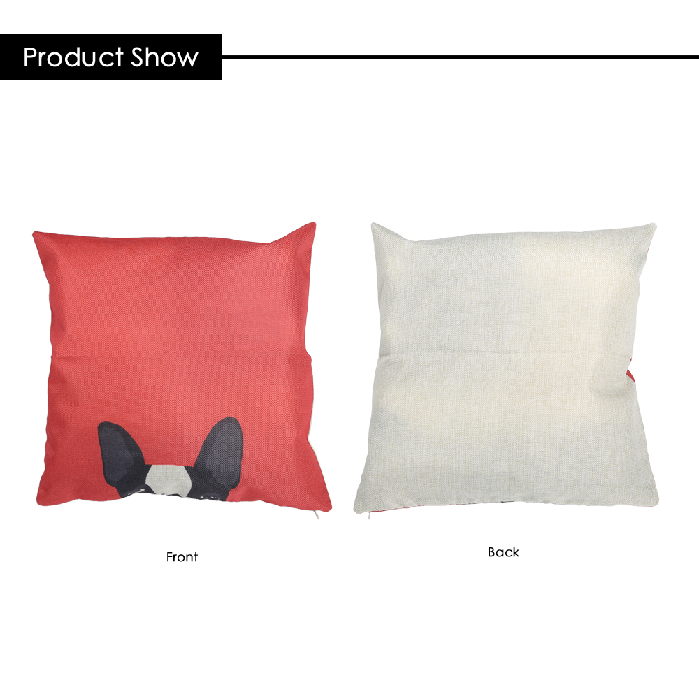 Hide Cat Dog Cotton Linen Pillow Cushion Cover Home Decor Hide Cat Dog Cotton Linen Pillow Cushion Cover Home Decor