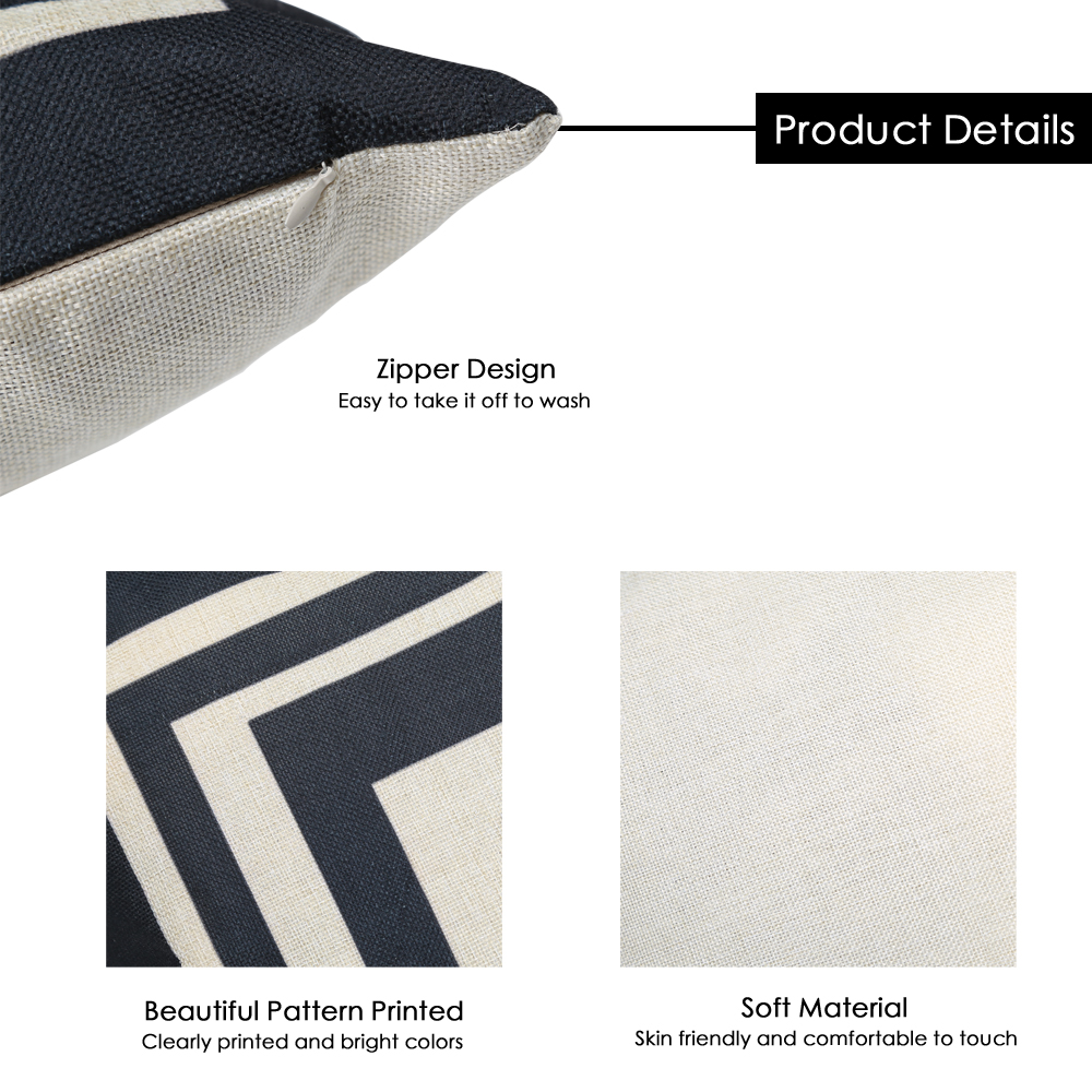 Simplism Geometric Cotton Linen Pillow Cushion Cover Home Decor Simplism Geometric Cotton Linen Pillow Cushion Cover Home Decor
