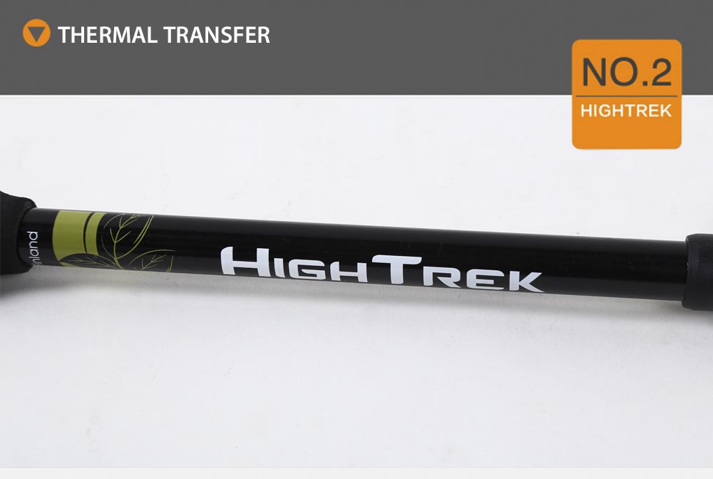 HighTrek HT502 3 Joint Ultralight Carbon Fiber Bent Handle Hiking Pole HighTrek HT502 3 Joint Ultralight Carbon Fiber Bent Handle Hiking Pole