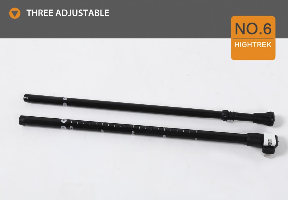 HighTrek HT502 3 Joint Ultralight Carbon Fiber Bent Handle Hiking Pole HighTrek HT502 3 Joint Ultralight Carbon Fiber Bent Handle Hiking Pole