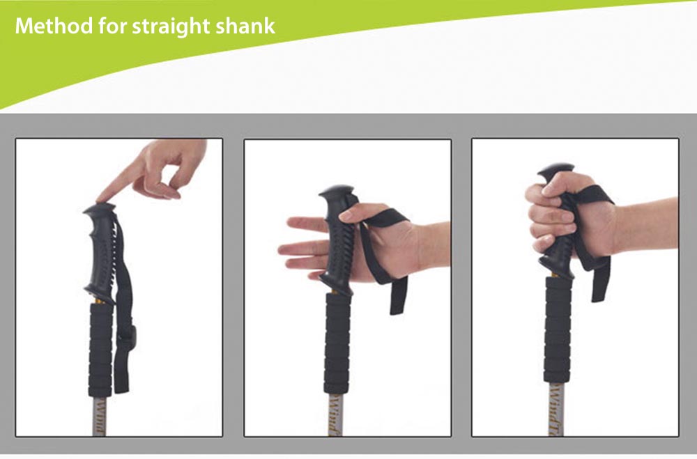 HighTrek HT303 3 Joint Straight Shank External Lock Buckle Hiking Pole HighTrek HT303 3 Joint Straight Shank External Lock Buckle Hiking Pole