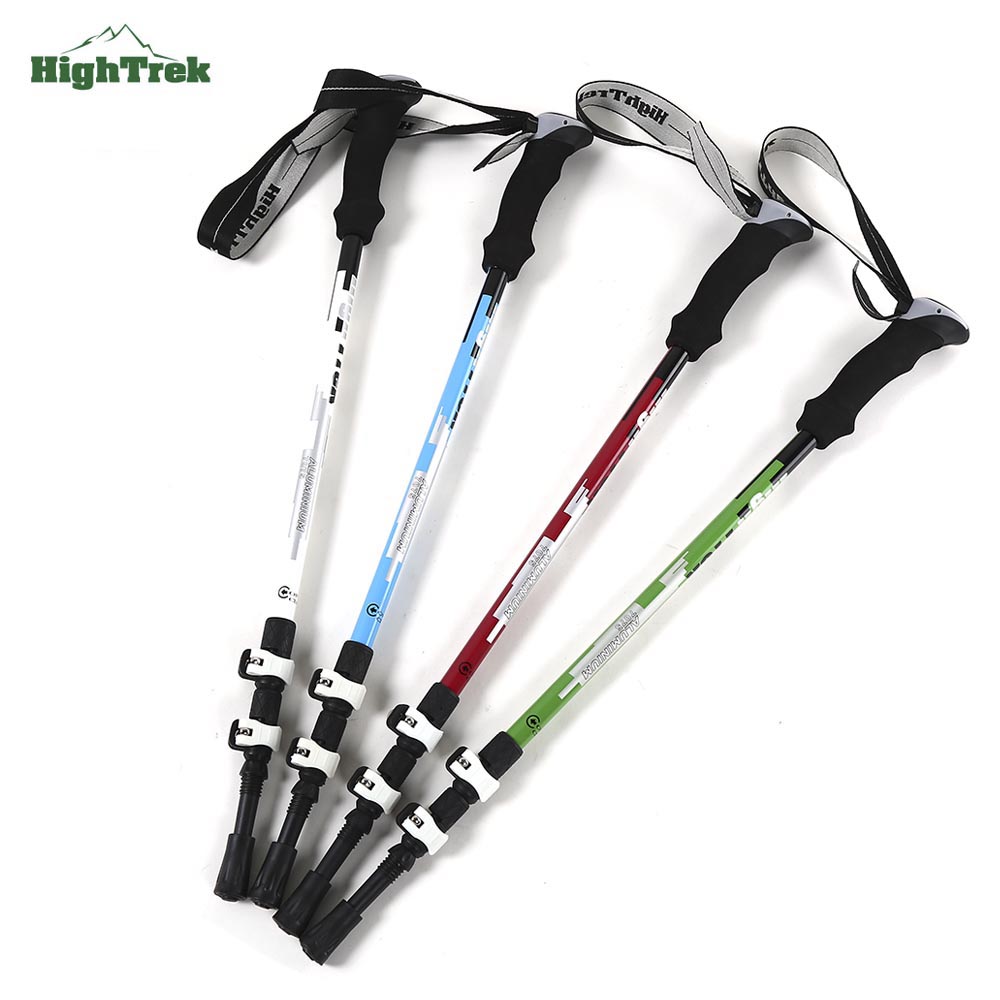HighTrek HT303 3 Joint Straight Shank External Lock Buckle Hiking Pole HighTrek HT303 3 Joint Straight Shank External Lock Buckle Hiking Pole