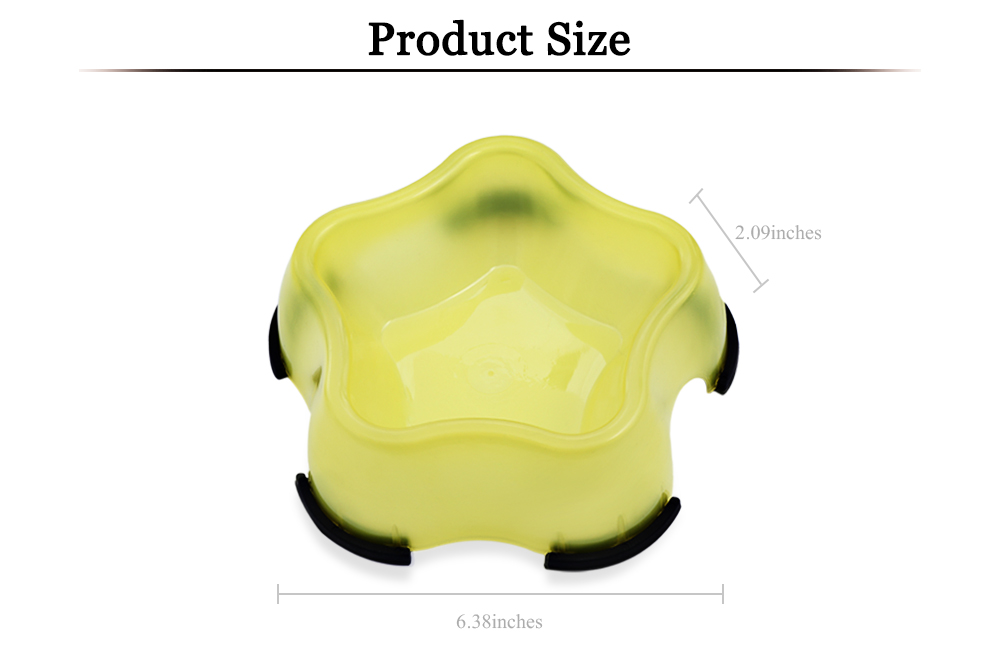 Transparent Plastic Pet Dog Cat Water Food Bowl Transparent Plastic Pet Dog Cat Water Food Bowl