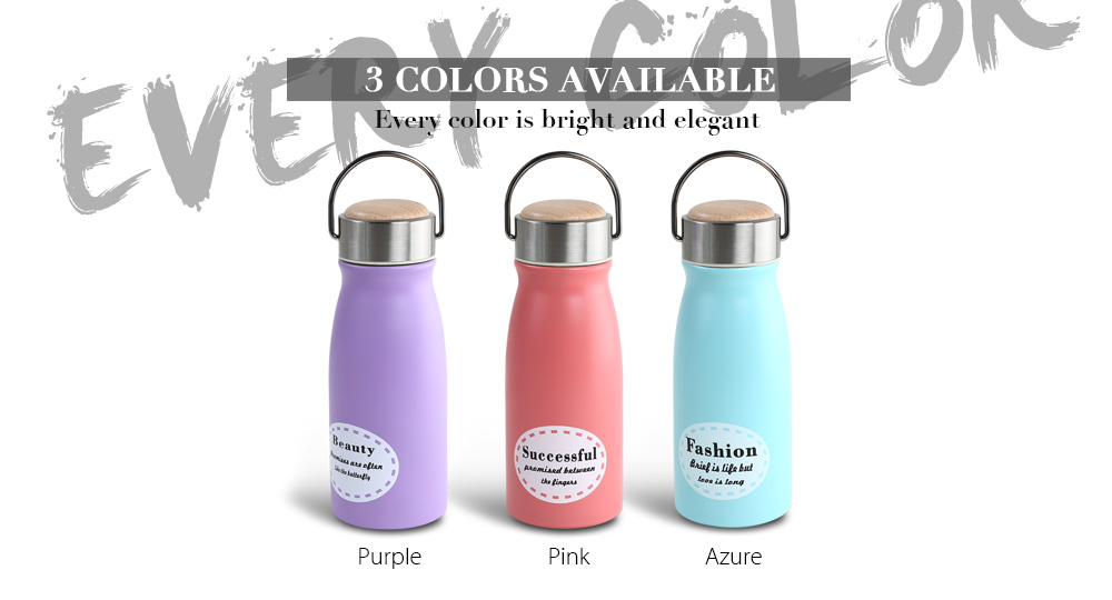 300ML Wood Cap Stainless Steel Vacuum Insulation Bottle Cup 300ML Wood Cap Stainless Steel Vacuum Insulation Bottle Cup