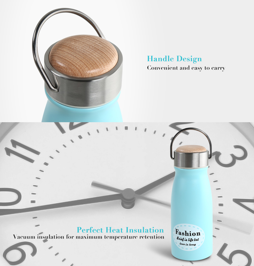 300ML Wood Cap Stainless Steel Vacuum Insulation Bottle Cup 300ML Wood Cap Stainless Steel Vacuum Insulation Bottle Cup