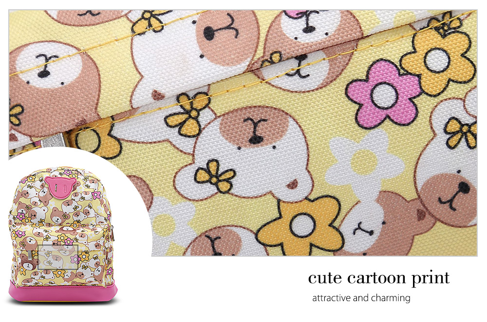 Casual Allover Cartoon Print Child School Bag Mini Backpack Casual Allover Cartoon Print Child School Bag Mini Backpack