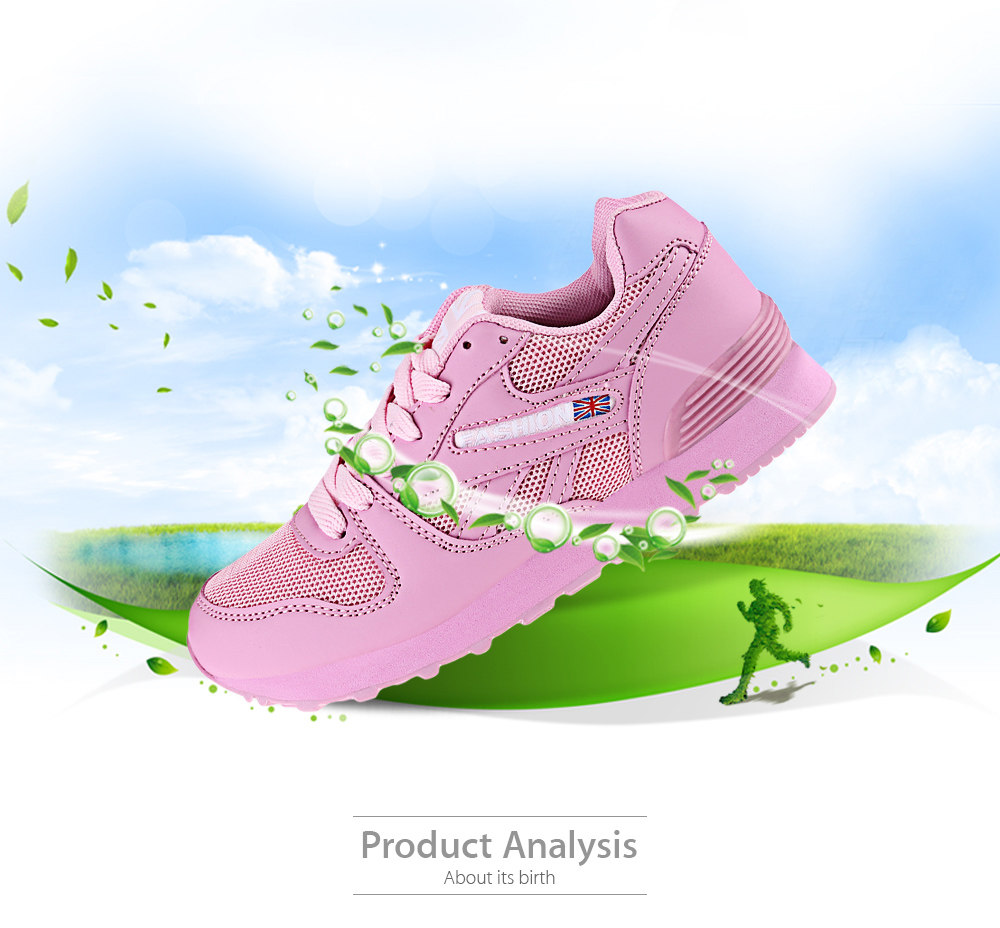 Breathable Mesh Lace Up Running Sports Shoes for Women Breathable Mesh Lace Up Running Sports Shoes for Women