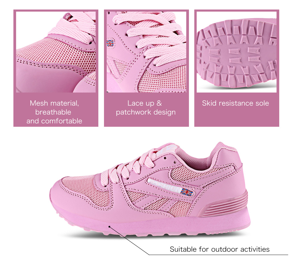 Breathable Mesh Lace Up Running Sports Shoes for Women Breathable Mesh Lace Up Running Sports Shoes for Women