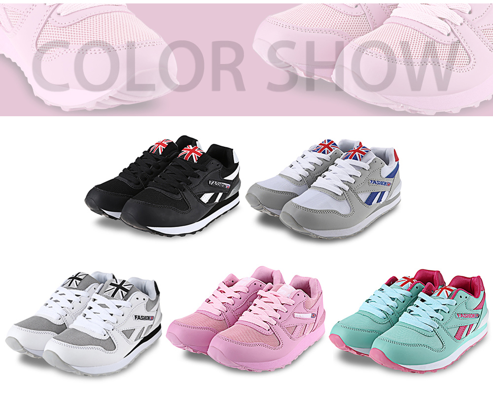 Breathable Mesh Lace Up Running Sports Shoes for Women Breathable Mesh Lace Up Running Sports Shoes for Women