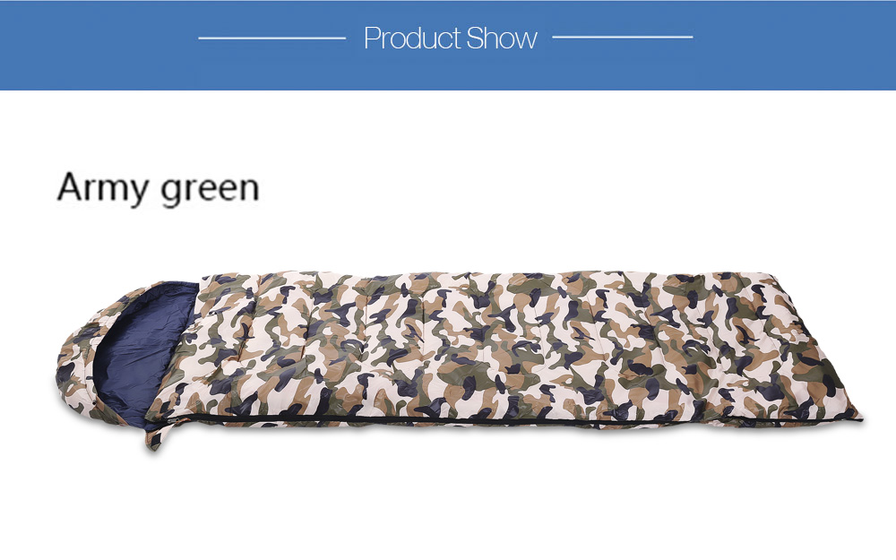 BSWOLF Outdoor Adult Foldable Splicing Water Resistant Camouflage Envelope Sleeping Bag BSWOLF Outdoor Adult Foldable Splicing Water Resistant Camouflage Envelope Sleeping Bag