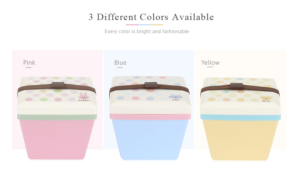 Square Double Layer Japanese Lunch Box Container Tableware Square Double Layer Japanese Lunch Box Container Tableware