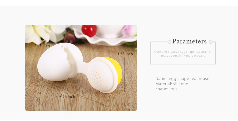 Egg Shape Silicone Tea Infuser Strainer Filter