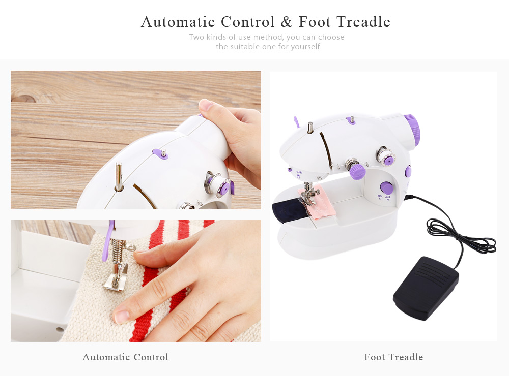 Mini Automatic Thread Sewing Machine Double Speed Control Button Mini Automatic Thread Sewing Machine Double Speed Control Button