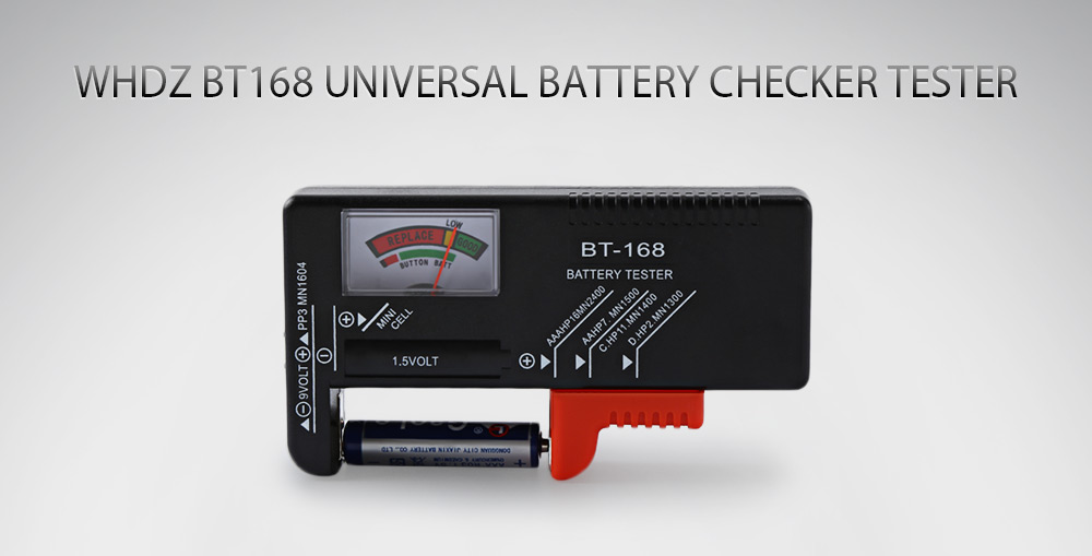 WHDZ BT168 Universal Battery Checker Tester