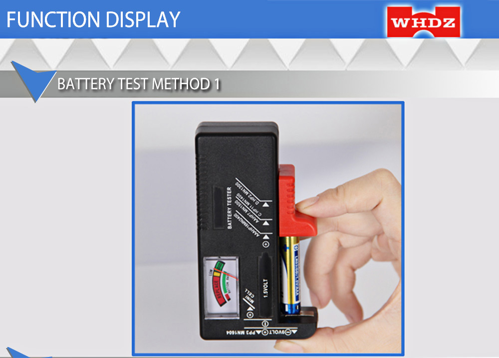 WHDZ BT168 Universal Battery Checker Tester