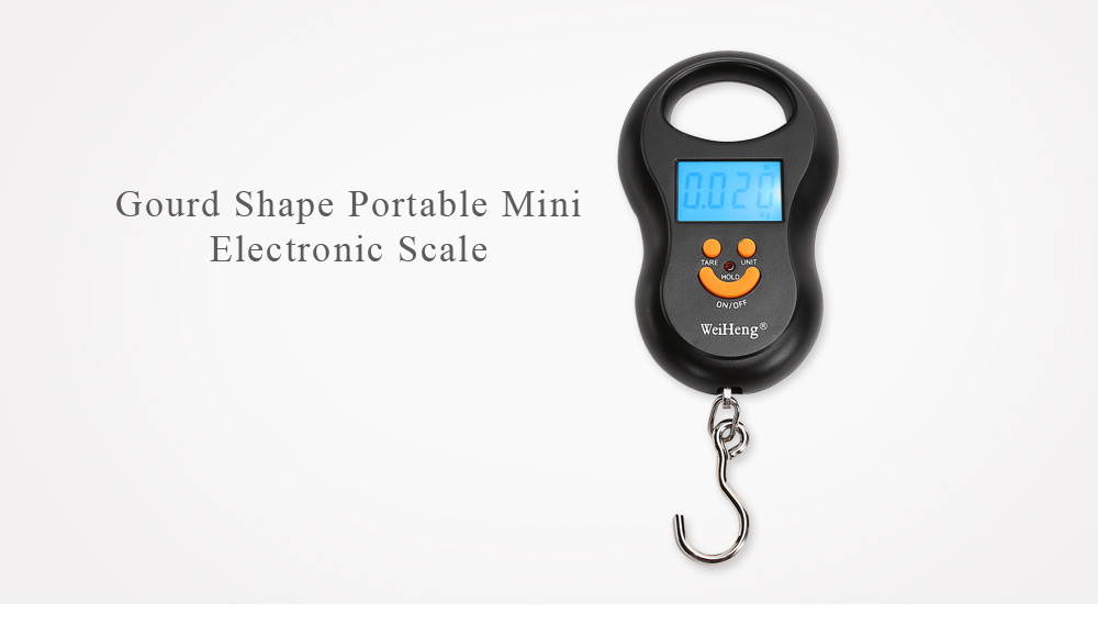 WeiHeng WH-A03L 50kg / 10g Digital LCD Electronic Hanging Scale Luggage Weighting Device WeiHeng WH-A03L 50kg / 10g Digital LCD Electronic Hanging Scale Luggage Weighting Device