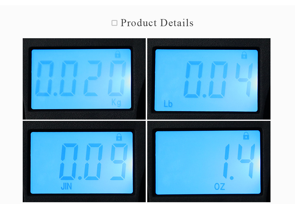 WeiHeng WH-A03L 50kg / 10g Digital LCD Electronic Hanging Scale Luggage Weighting Device WeiHeng WH-A03L 50kg / 10g Digital LCD Electronic Hanging Scale Luggage Weighting Device