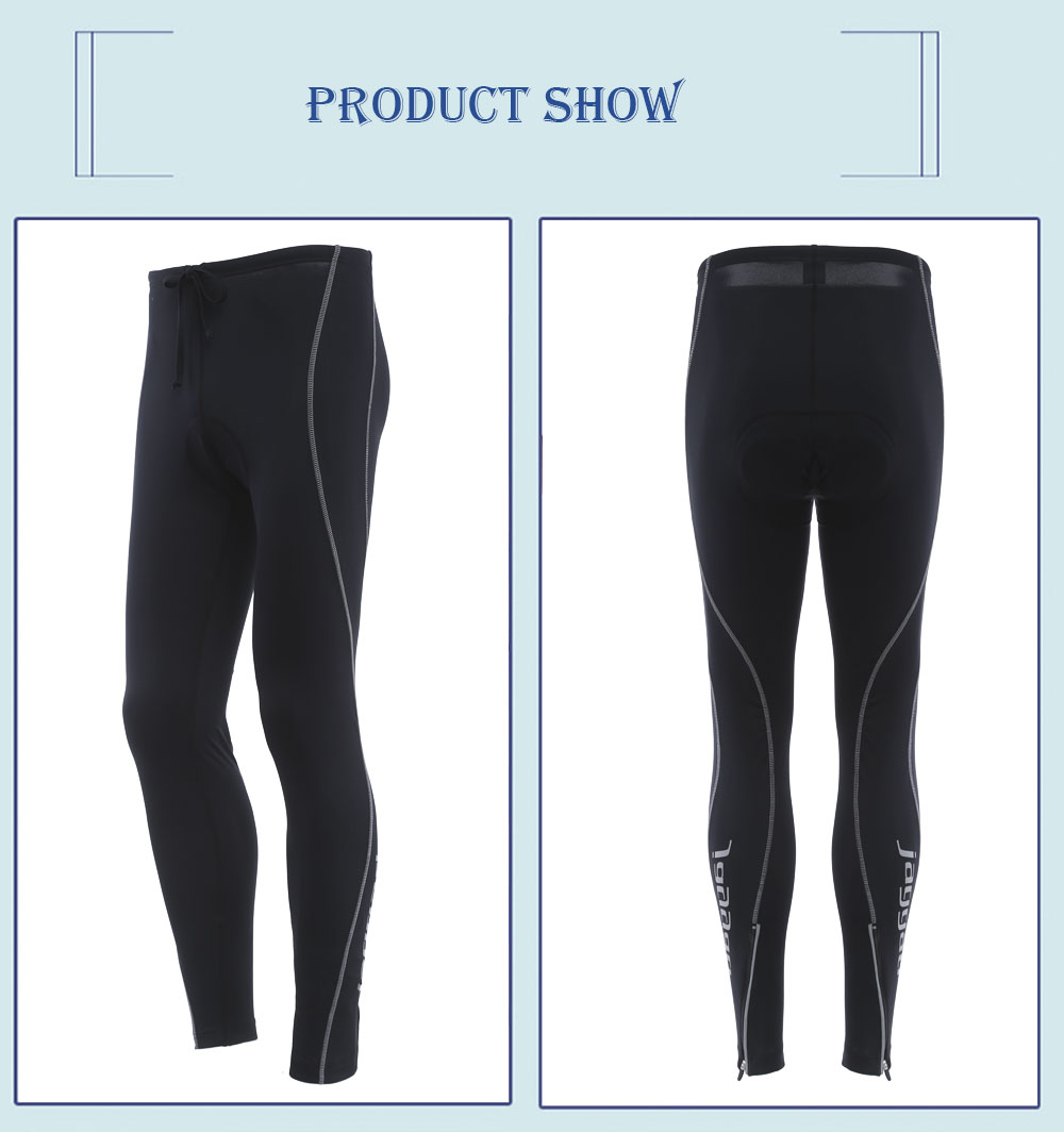 JAGGAD Outdoor Windproof Fleece Thermal Cycling Long Pants 3D Padded Bike Trousers
