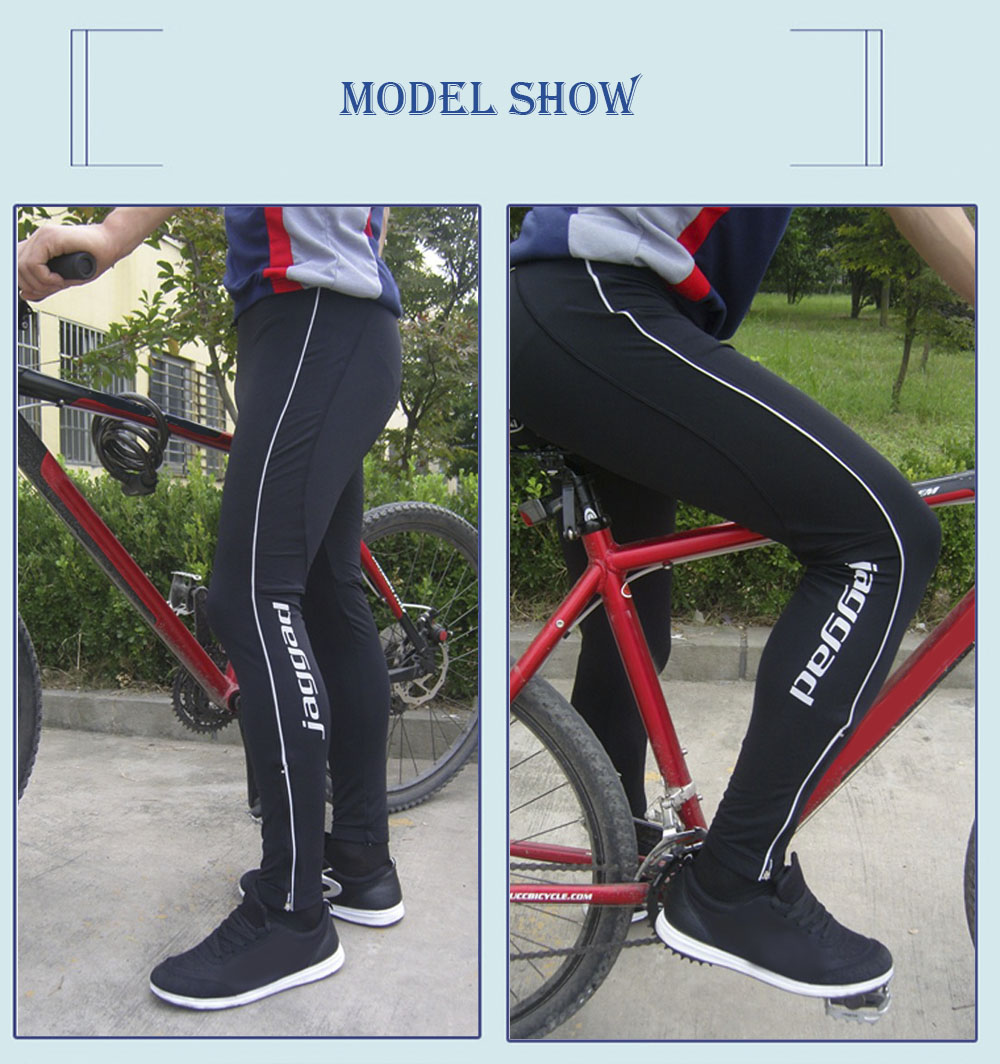 JAGGAD Outdoor Windproof Fleece Thermal Cycling Long Pants 3D Padded Bike Trousers