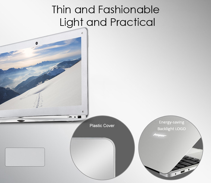Jumper Ezbook 2 14.0 inch Ultrabook Notebook Windows 10 Intel Cherry Trail X5 Z8350 Quad Core 1.44GHz LED Screen 4GB RAM 64GB eMMC HDMI Bluetooth 4.0 Camera
