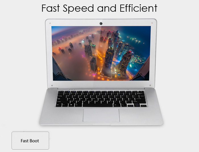 Jumper Ezbook 2 14.0 inch Ultrabook Notebook Windows 10 Intel Cherry Trail X5 Z8350 Quad Core 1.44GHz LED Screen 4GB RAM 64GB eMMC HDMI Bluetooth 4.0 Camera
