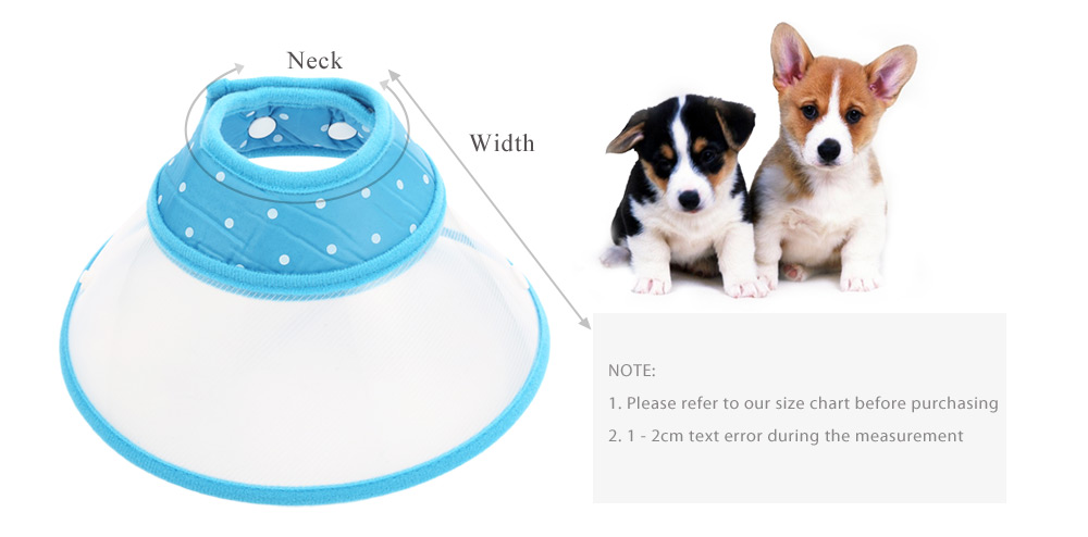 Pet Recovery Cone Elizabethan Collar with Breathable Soft Edge