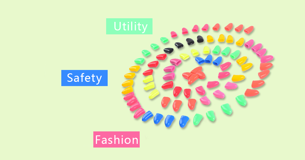 20pcs Pet Dog Nail Caps Claw Control Protector Cover with Adhesive Glue 20pcs Pet Dog Nail Caps Claw Control Protector Cover with Adhesive Glue
