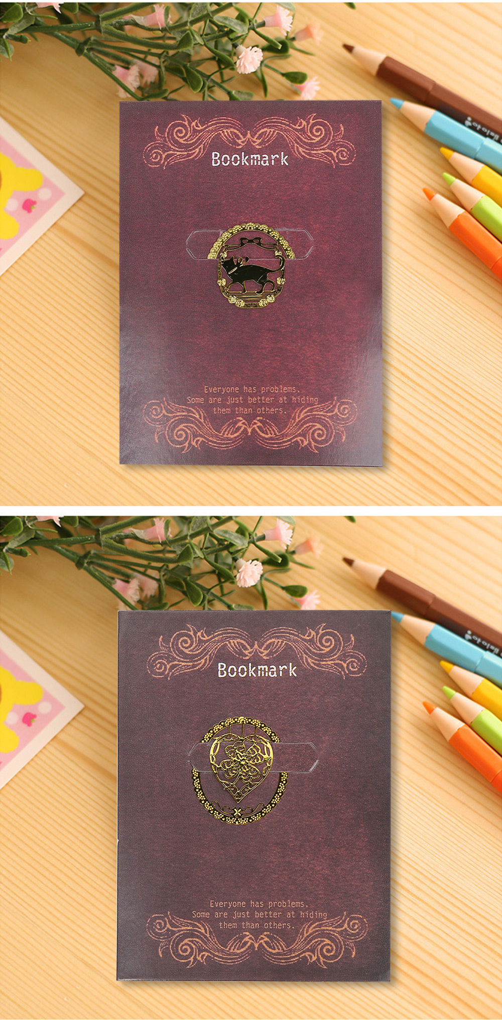 Animal Metal Bookmark Lace Mini Hollow Out Stationery