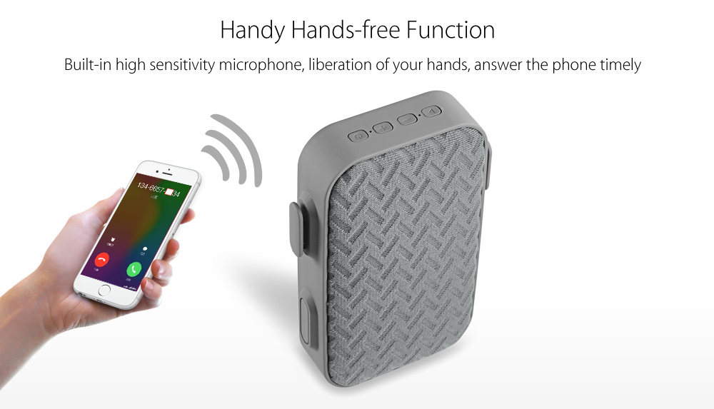AIBIMY MY220BT Portable Bluetooth Speaker with Hands-free AUX Input USB TF Card Slot