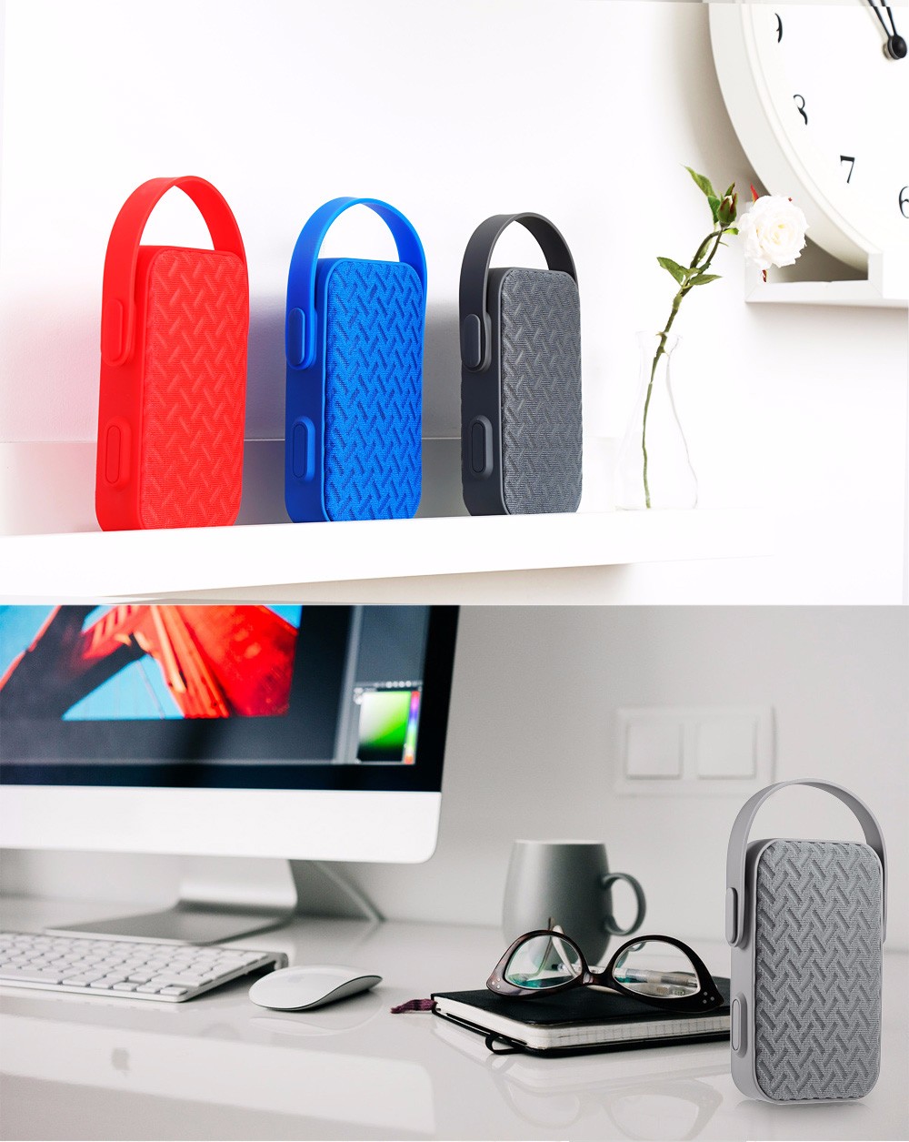 AIBIMY MY220BT Portable Bluetooth Speaker with Hands-free AUX Input USB TF Card Slot