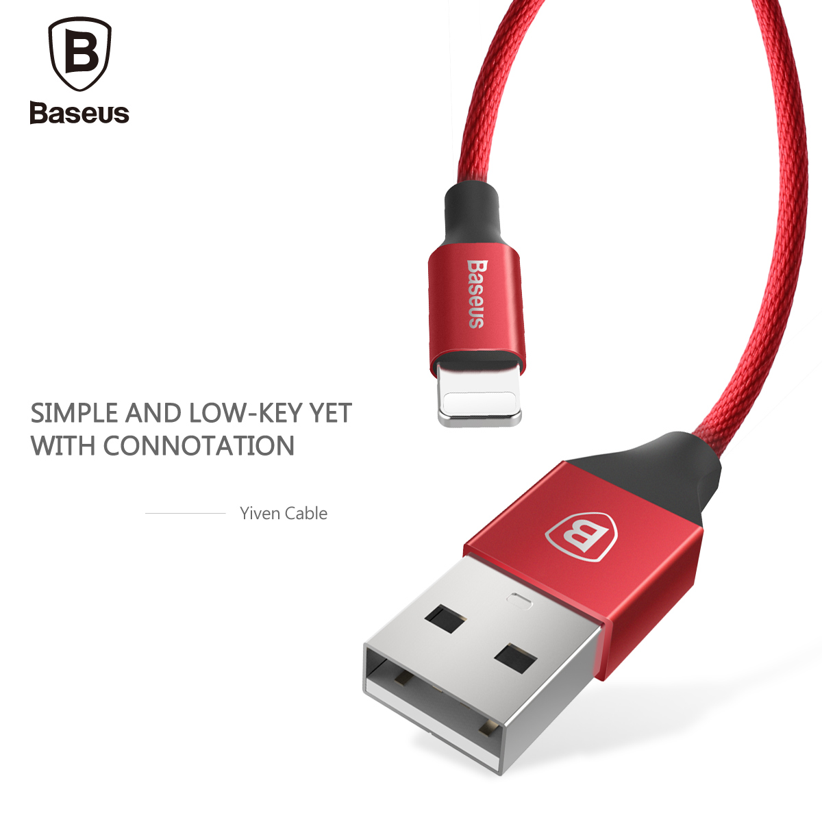 Baseus Yiven Cable 8 Pin USB Data Charging Braided Wire 1.2M Baseus Yiven Cable 8 Pin USB Data Charging Braided Wire 1.2M