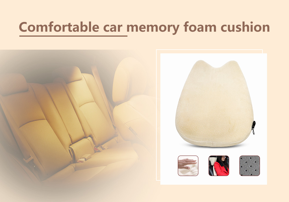 Weiketaimei Comfortable Vehicle Memory Foam Waist Back Cushion Weiketaimei Comfortable Vehicle Memory Foam Waist Back Cushion